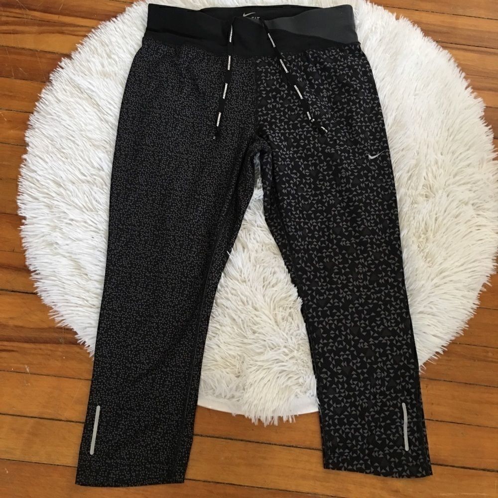 NIKE spandex calf length Run pants‎